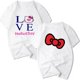 thumbnail image 3 of Hello Kitty, nueva Camiseta deportiva informal de manga corta con estampado de dibujos animados para primavera y verano para niños y niñas, camisetas grandes para niños, 3 of 5