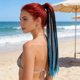 thumbnail image 3 of Cola De Caballo Extensión de cola de caballo elástica con trenza sucia para mujer, cola de caballo con clip para un aspecto natural Rkxzt, 3 of 9