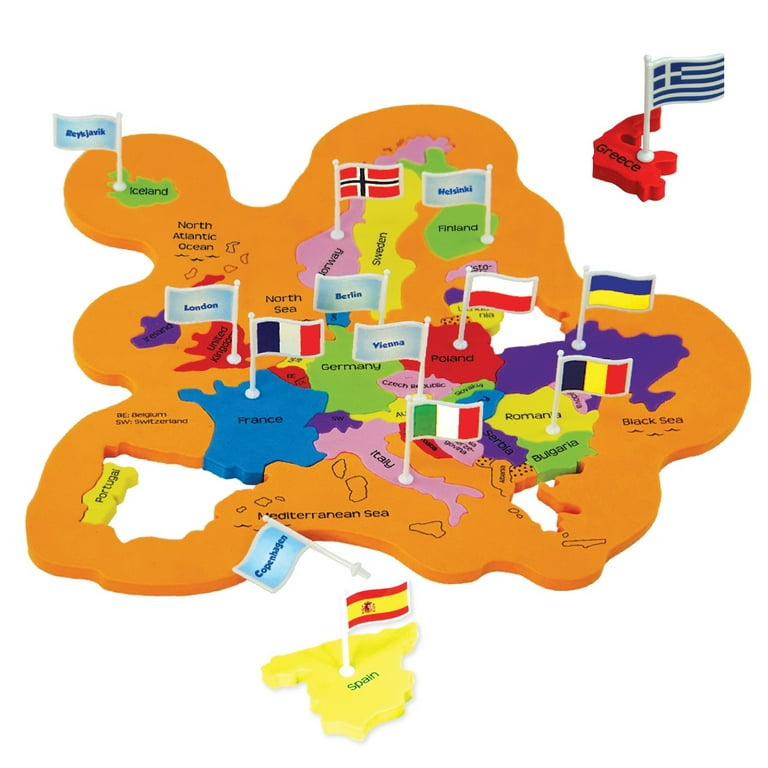 Imagimake Mapology United States & World Map Puzzle with Flags, Countries &  Capitals