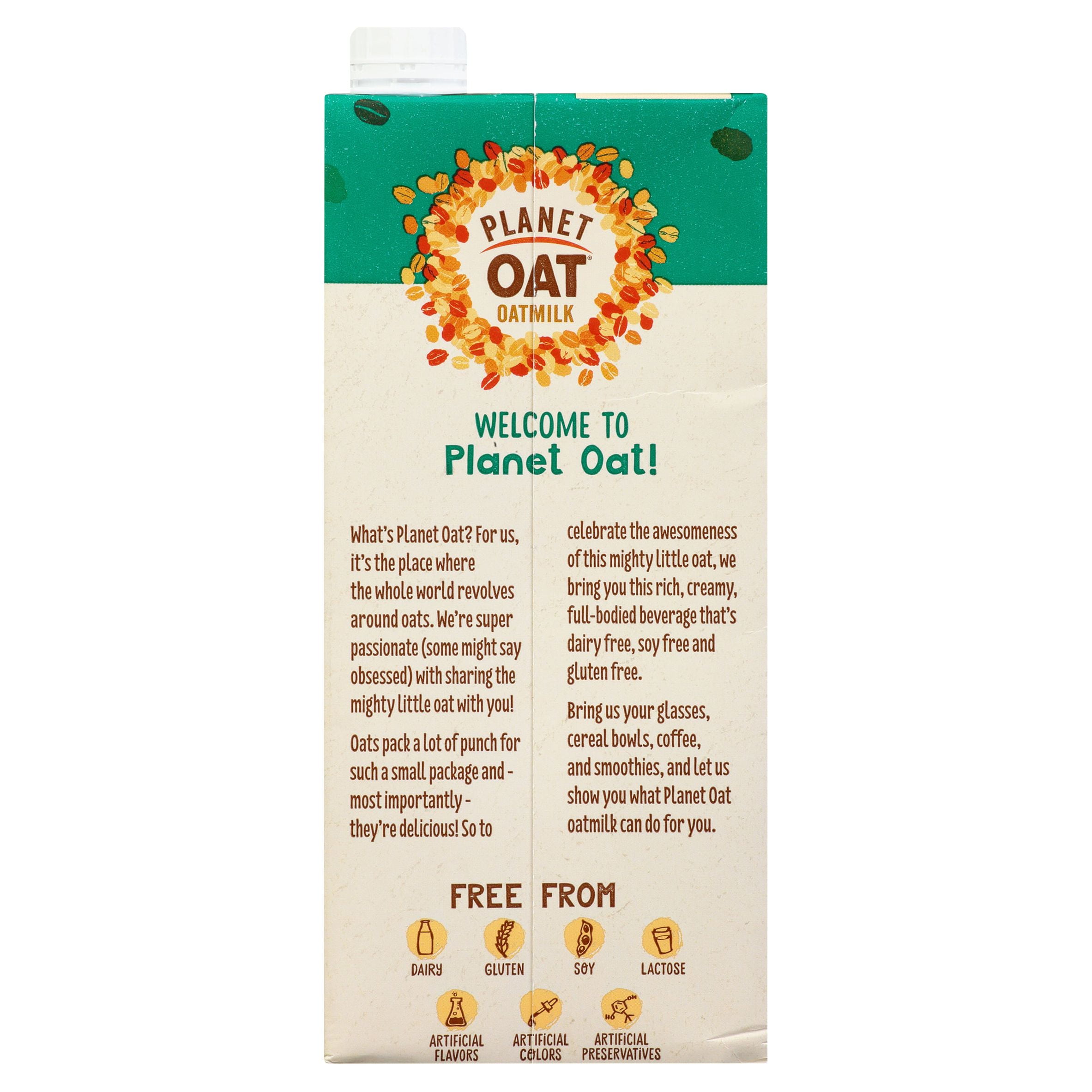 Planet Oat Extra Creamy Original Oatmilk, 32 fl oz, Shelf Stable, Cardboard Box