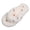 Beige, variant on Women's Plush Cherry Decor Flip Flop Slippers, Warm Fuzzy Open Toe Flat Indoor Cozy Trendy House Slides for Fall Winter Size 36-40 Beige