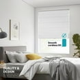 thumbnail image 4 of Chicology Cordless Roman Shades, White (Cotton), 31"W X 64"H, 4 of 6