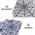 thumbnail image 4 of 2 unids Lace Spider Web Mantel de Halloween Decoraciones de mesa para Halloween (Negro), 4 of 7