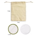 thumbnail image 2 of 16 Pcs Tampons Démaquillants Réutilisables Lavables en Coton Rond, 2 of 8