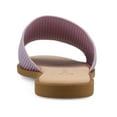 thumbnail image 4 of Journee Womens Prisilla Linen Slip On Flat Sandals, Widths Available, 4 of 10