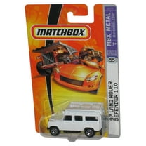Matchbox MBX Metal (2006) Land Rover Defender 110 White Toy Car #55