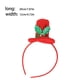 thumbnail image 2 of Naiovety Diadema con forma de sombrero de Navidad, banda para el pelo roja, tocado de hojas verdes, accesorios de estilo de diario, Kits de decoración para fiestas Sombrero formal, 2 of 6
