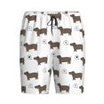 thumbnail image 6 of Daiia Dachshund Dog Puppy Mens Woven Stretch Pajama Short,Short Pajama Pants-Small, 6 of 7