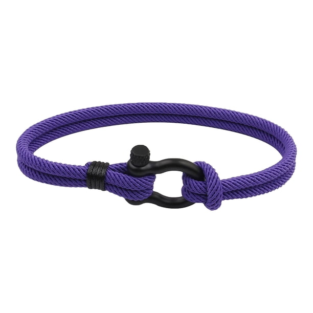 Pulseras para mujer, regalos para mujer, pulsera de acero inoxidable con hebilla en forma de lazo, pulsera de playa de línea Milán, pulsera de pareja, pulsera para hombre