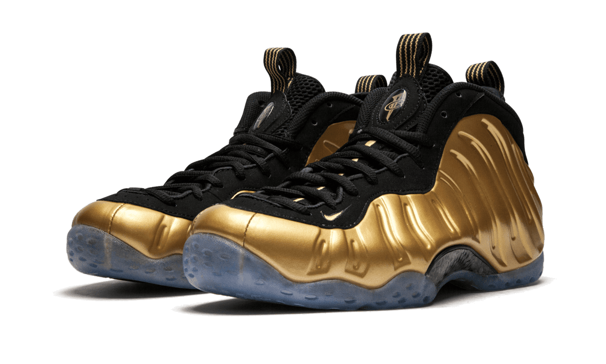 gold nike foams