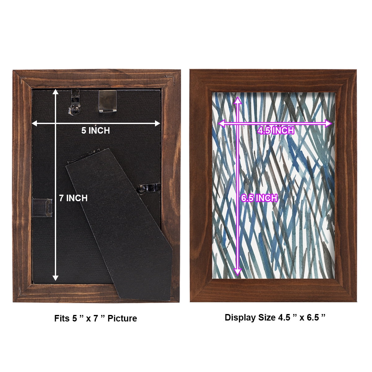 Blue Grass II - Framed Print w/glass - Chestnut
