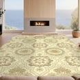 thumbnail image 2 of Design&I 6'x9' Ultra Soft Area Rug, Farmhouse Ornate Symmetrical Border Interlocking Framework Boho None Fluffy Washable Non Shedding for Guest Room Bedroom Living Room, 2 of 7