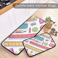 thumbnail image 5 of Rulers Kitchen Mats Non Slip Standing Desk Mat Runner Rug Washable Kitchen Rugs for Floor 2PCS, 5 of 7