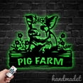 thumbnail image 4 of Handmadetneonsign Pig House Number, Animal Husbandry Home Address Metal, Farm House Address Sign 64631, 4 of 5