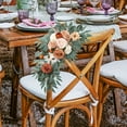 thumbnail image 2 of HUGFEGWE Wedding Arch Faux Flowers Set of 2 Rose Flower Swag with Green Leaves Wedding Welcome Signs Floral Decorations Kit for Wedding Reception Backdrop Table Decorations (B) CJ25311-1331, 2 of 7