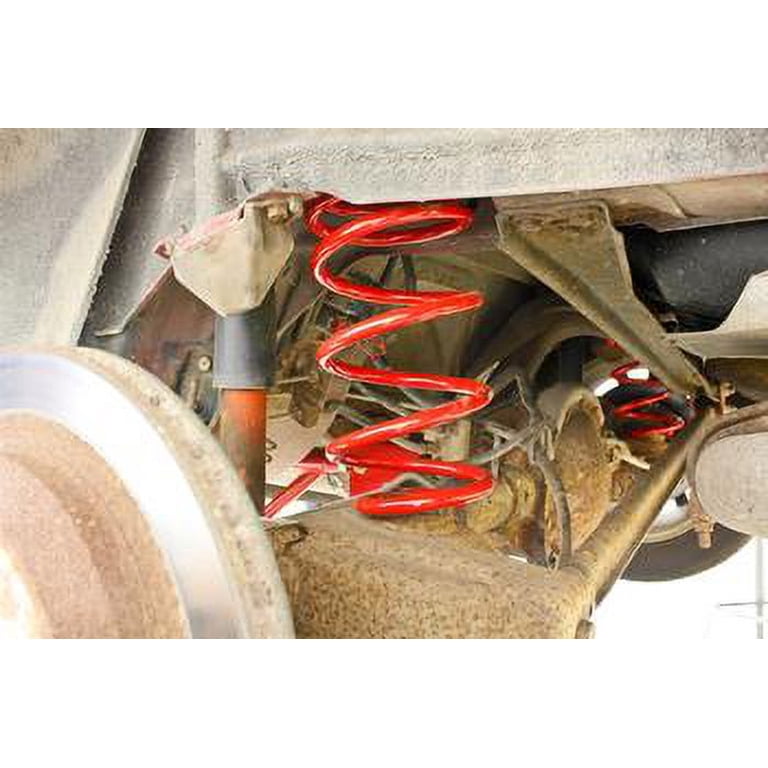 BMR Suspension Rear Lowering Springs – 2" Drop For Oldsmobile, Buick, Pontiac, Red Powder Coated, SP015R