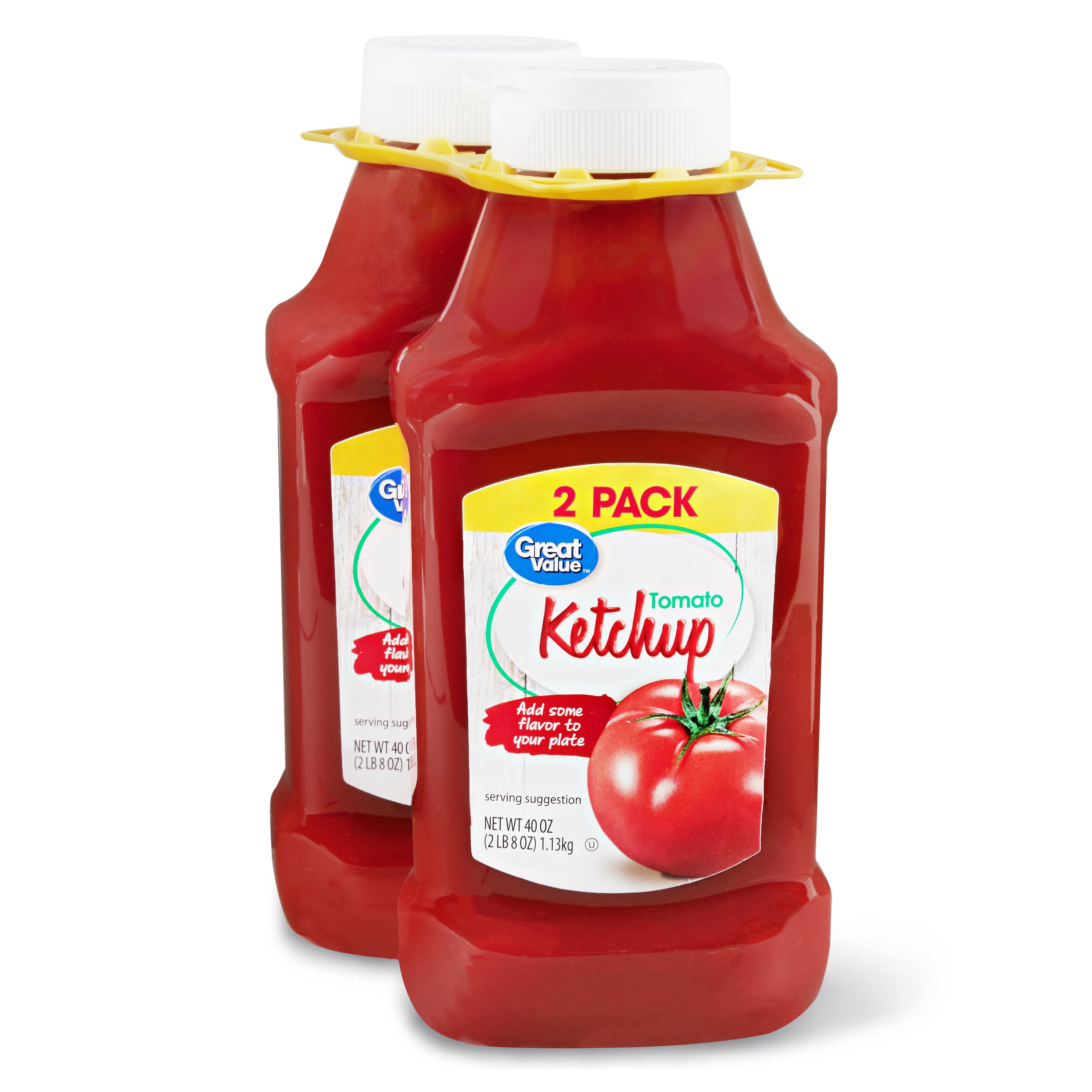 Great Value Ketchup, Twin Pack, 40 oz
