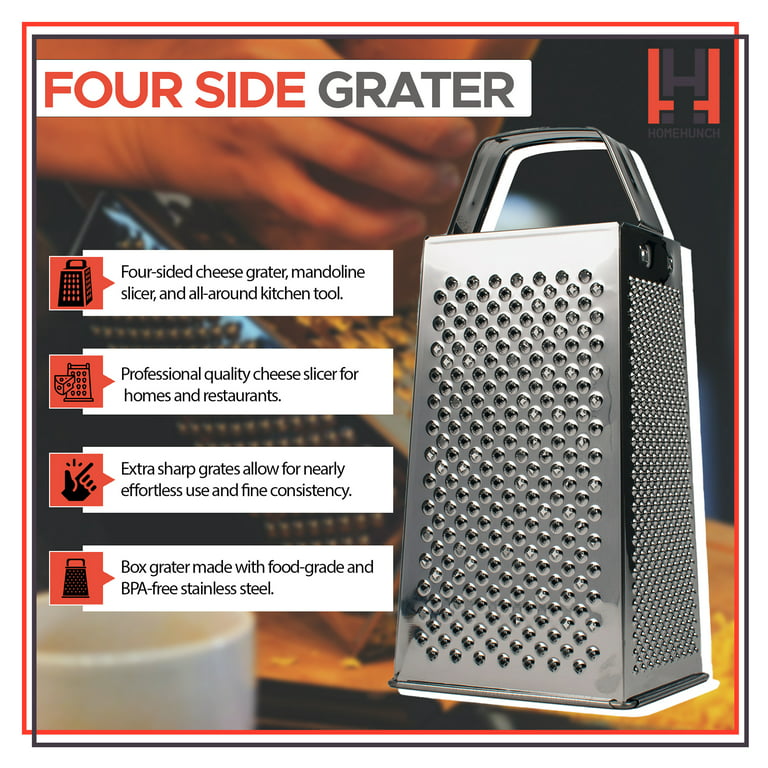 Tohuu Graters For Kitchen Handheld 4-Sided Grater For Kitchen