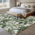 thumbnail image 4 of 6'x9' Area Rugs, Green Tropical Leaves Indoor Outdoor Area Rug for Living Room Bedroom, Summer Palm Trees Botanical Washable Bathroom Rugs Kitchen Floor Carpet Mats Home Decor Aesthetic, 4 of 8