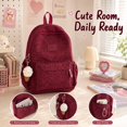 thumbnail image 6 of Sunyuer Women Soft Leopard Print Backpack, Large Capacity Lightweight Backpack, Fashion Casual Travel Daypack, Multi Pockets Water Resistant Laptop Backpack, 6 of 9