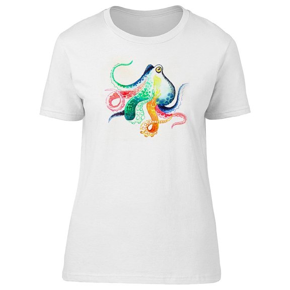 Colorful Octopus (Hand Drawn) Tee Men's -Image by Shutterstock