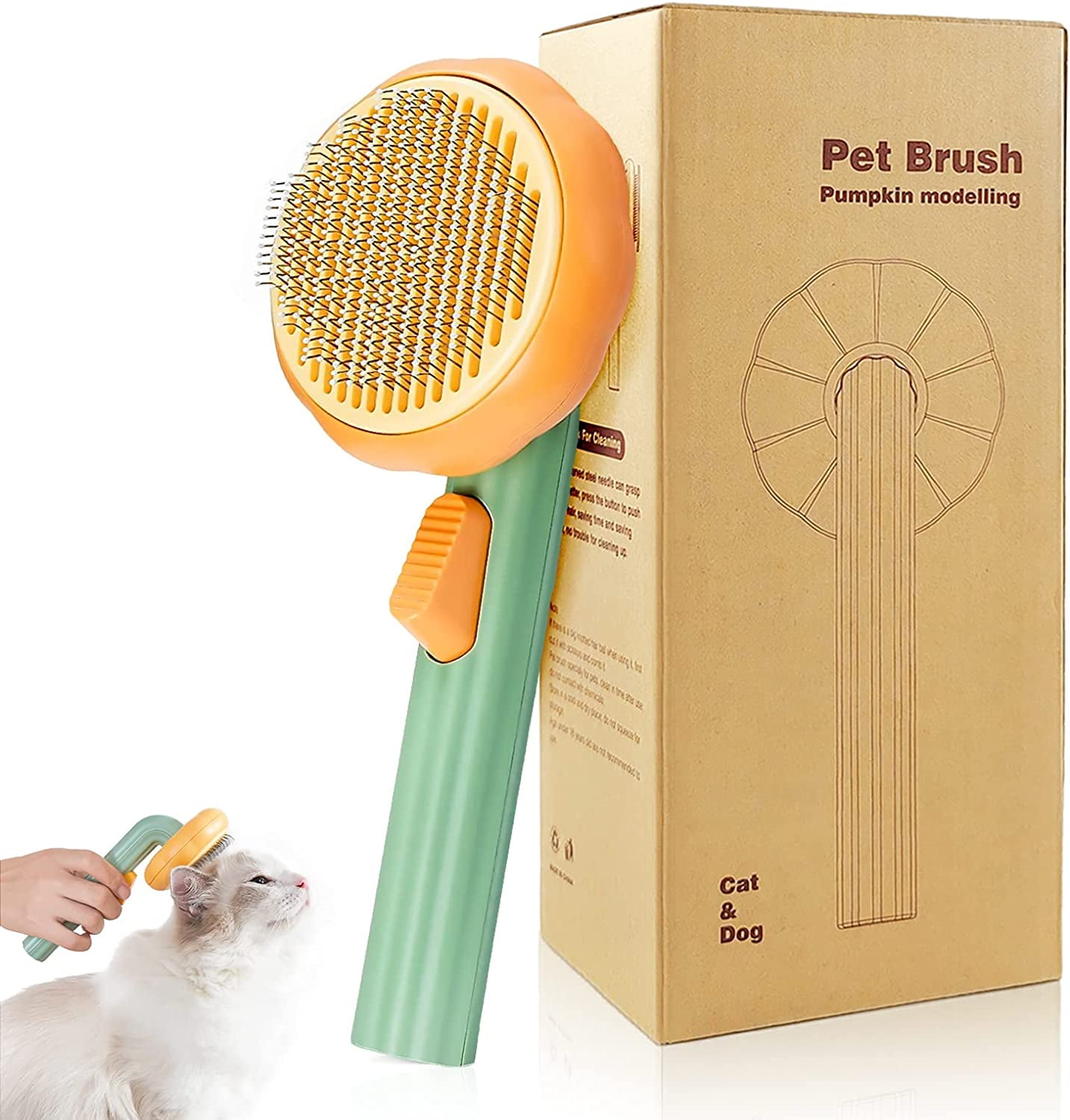Pet Dog Brush, Cat Brush, Hair Remover Pet Brush, Fur Brush for Long