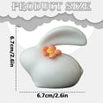 thumbnail image 3 of 2.6"Ceramic Bunny Figurine,Mini Ceramic Rabbit Figurines,Easter Bunny Figurine,Spring Rabbit Ornament,for Tabletop Centerpiece Office Room Home Decor(B), 3 of 4