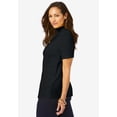 thumbnail image 2 of Jessica London Women's Plus Size Short Sleeve Mock Neck, 2 of 4