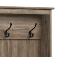 Prepac Wide Hall Tree and Bench with Shoe Storage, Drifted Gray