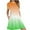 Orange, variant on Erwazi Women's Casual Summer Dress Short Sleeve T Shirt Dress Gradient Print Tiered Swing Mini Dresses with Pockets