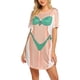 thumbnail image 2 of SAYOO Vestido Casual de Verano para Mujer, Estampado de Bikini 3D Cuello Redondo Manga Corta Relax-Fit One Piece para Damas SAYOO  Moda, 2 of 6