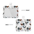 Bingfone Cool Chicken Card Badge Holder,for Girls Girly Women 4 x 3