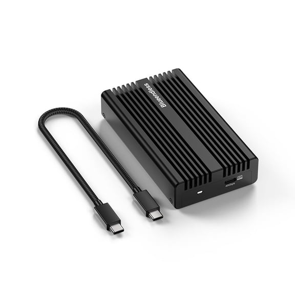LWJYOH USB4 SSD Enclosure, 40Gbps, Supports 8TB NVMe M.2, Aluminum Heatsink(No Drive)