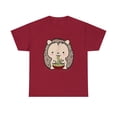 thumbnail image 2 of Hedgehog Eating Ramen Noodle Soup Cute Tee T-Shirt, 2 of 2