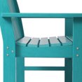 thumbnail image 3 of WestinTrends Malibu Outdoor 2-Person All-Weather HDPE Front Porch Garden Bench, Turquoise, 3 of 16