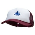 thumbnail image 2 of Octopus Embroidered Foam Panel Mesh Snapback - Maroon White OSFM, 2 of 5