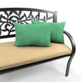 thumbnail image 4 of Jordan Manufacturing 12" x 18" Harlow Dill Green Solid Rectangular Outdoor Lumbar Throw Pillow (2 Pack), 4 of 11