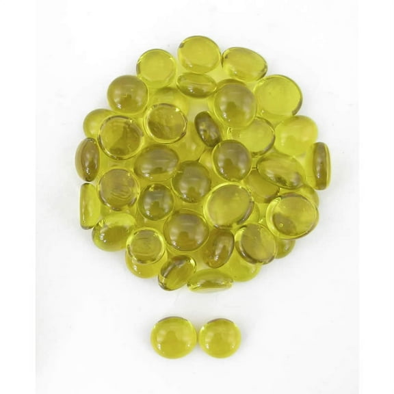 Crystal Yellow Gaming Stones 12 - 14mm (40 or More) Chessex