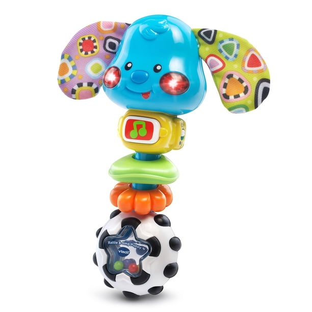 Rattle Toy VTech Baby Rattle and Sing Puppy con luz y sonido