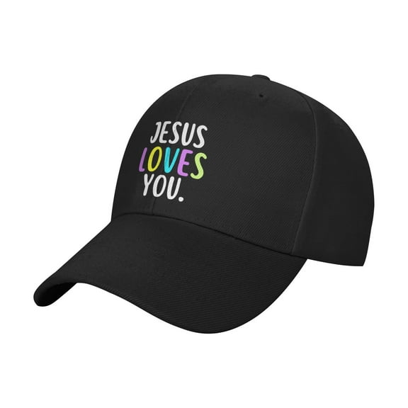 Jesus Loves You Sandwich Cap Unisex Adjustable Adult Baseball Caps Casquette Hats Flat Cap