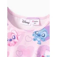 thumbnail image 2 of Disney Stitch Girls Dresses with Graphic Ruffled Shoulder Casual Outfits for Summer, Sizes 2-6, 2 of 6