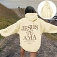thumbnail image 2 of Hoodies for Women Plus Size Quarter Zip Streetwear Women's Letter Print Hoodies Long Sleeved With Pockets Hoodie, 2 of 7
