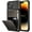 Gun, variant on For iPhone 14 Pro Max Case Wallet Cover 4-Card Credit Card Holder ID Slot Scratch Resistant Dual Layer Hybrid Protective Hard Shell Rugged TPU Bumper Armor Case 6.7 inch Gun