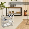 thumbnail image 3 of tredstone Shoes Rack Organizer Multi-layer Stainless Steel Shoe Tower Storage Shelf for Living Room Doorway, 4-Tier, 100, 3 of 7