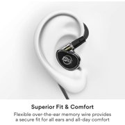 MEE Professional MX2 PRO Dual-Driver Musicians in Ear Monitor Headphones with Subwoofer for Drummers