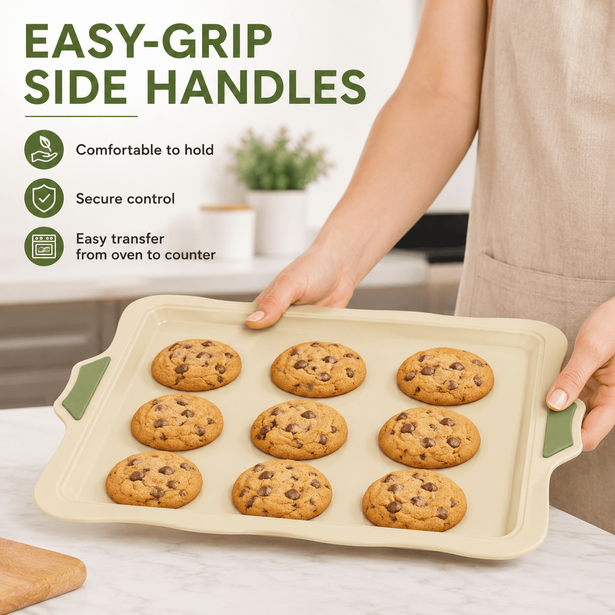 Silicone Baking Mat - Non-Stick Reusable Cookie Sheet for Oven Baking