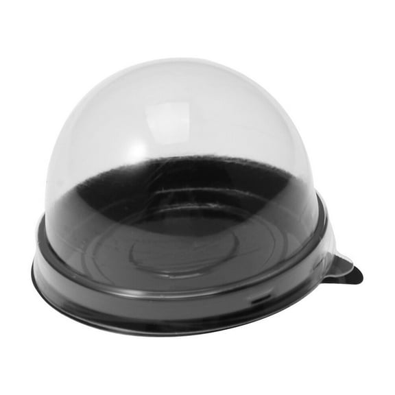 ULTNICE Black Plastic Cake Boxes for Storage Cakes Round Food Grade Elegant Design Great for Parties