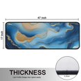 thumbnail image 5 of Kitchen Rugs Sets Of 2,Blue Marble Gold Wave Pattern Anti Fatigue Kitchen Mat Rugs Non Slip Washable,Decorative Kitchen Floor Mats for Kitchen,Sink,Laundry,17"x47"+17"x47", 5 of 5