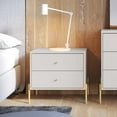thumbnail image 3 of Manhattan Comfort Jasper Engineered Wood Nightstands in White (Set of 2), 3 of 10