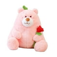 thumbnail image 4 of Oso de peluche, peluches divertidos con rosa, lindo peluche para el hogar rosa 25cm, 4 of 9